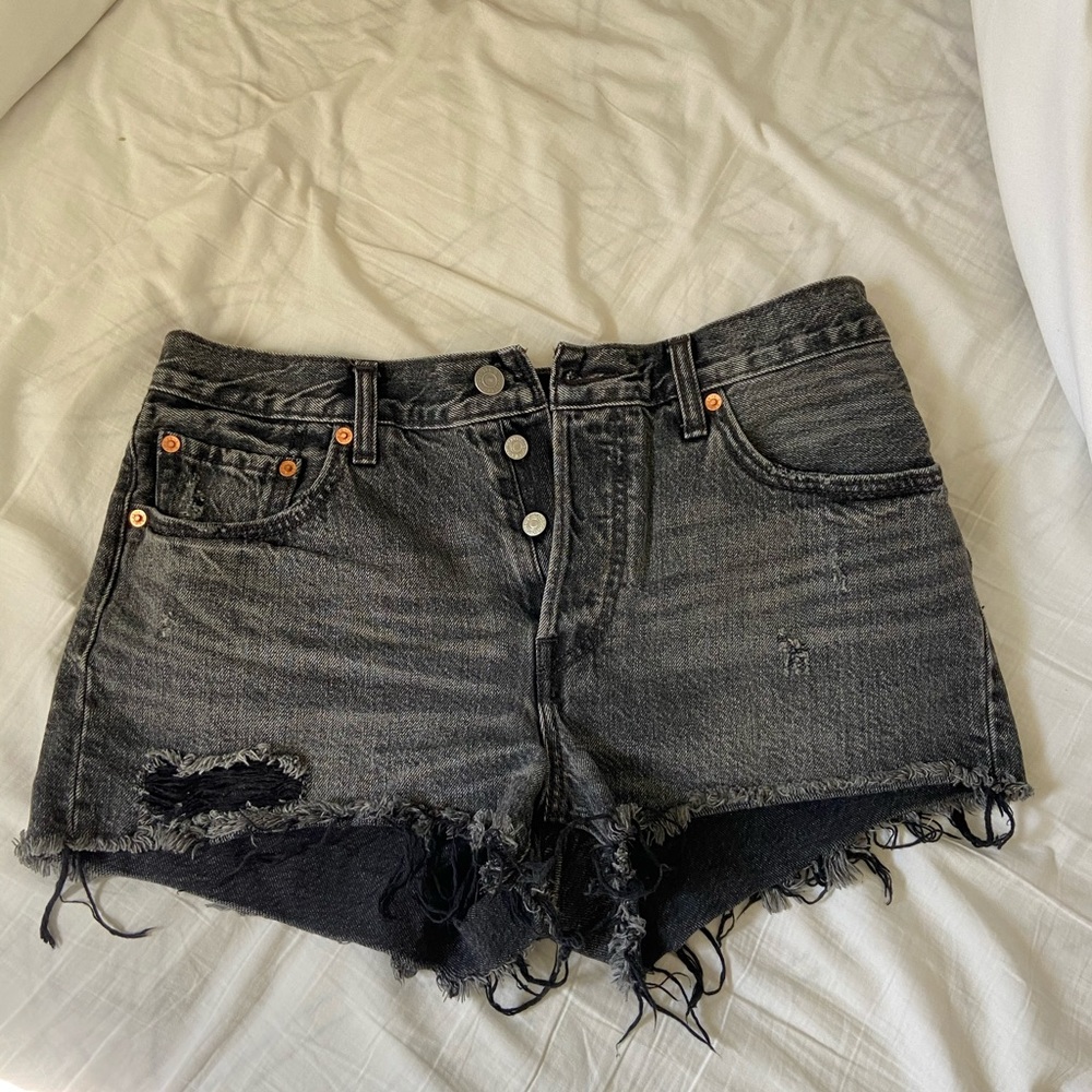 Levi’s 501 Black denim shorts